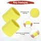 thumbnail image 5 of Uxcell 12PCS Bandas de sudor deportivas, muñequeras de algodón absorbentes para entrenamiento/baloncesto/correr [Amarillo, 8cm de ancho], 5 of 7