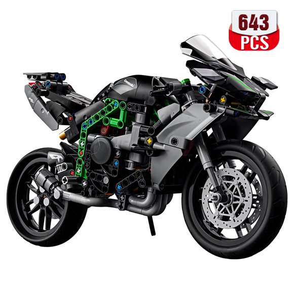 Technical Ninja H2R Motorcycle 42170 Building Blocks Set  Collectible Block Kit for Boys Girls and Adults Motorcycle Scale Model