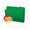 thumbnail image 4 of Smead Top Tab Poly Colored File Folders, 1/3-Cut Tabs, Letter Size, Green, 24/Box (10502), 4 of 4