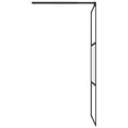 thumbnail image 5 of vidaXL Walk-in Shower Wall with Shelf Black 35.4"x76.8" ESG Glass&Aluminum, 5 of 9