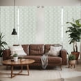 thumbnail image 2 of Ambesonne Damask Window Curtains, Royal Victorian Floral, Each 28" W x 63" L, Beige and Blue Grey, 2 of 5