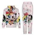 thumbnail image 2 of The Powerpuff Girls Unisex Adult Sweatsuits Hoodie & Sweatpants Long Sleeve Hooded Sweatshirt Matching Joggers Tracksuit Sets 4XL, 2 of 9