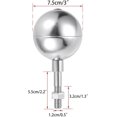 thumbnail image 2 of Flag Pole Ball Topper Ornament Outdoor Flagpole Topper Replacement Thread Flag Pole Topper, Aluminum Alloy Flagpole Ball Topper Fits Standard Usa Flag, 2 of 5