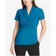 thumbnail image 2 of Blusa tipo jersey DKNY con pliegues laterales para mujer Azul Mediana, 2 of 2