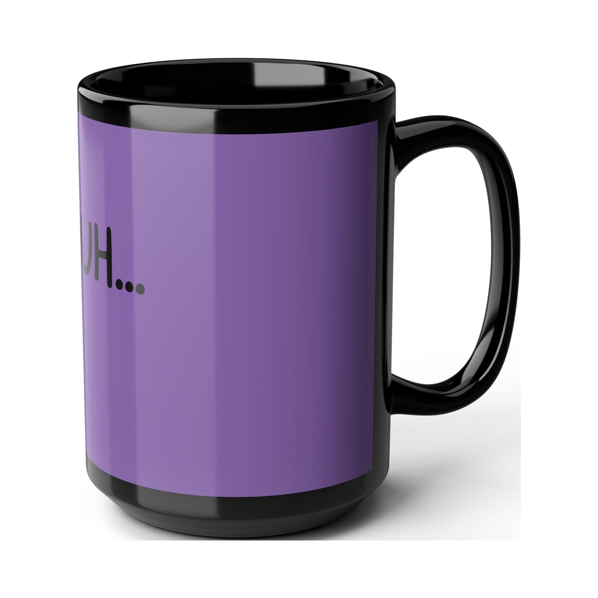 Purple BRUH Mug 15oz Ceramic Coffee Cup Cappuccino Latte Espresso Drink Mug