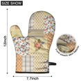 thumbnail image 6 of Cute Oven Mitts,Pioneer Flower Floral Print Pattern Oven Mitt 2-Pack Set,Kitchen Gloves for Oven,Heat Resistant Oven Mitts 7.7"x12", 6 of 7