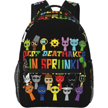 Sprunki Backpack Big Capacity Multipurpose Bookbag Backpack Travel Hiking Rucksack, 17 Inch