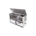 thumbnail image 4 of New AGe Pet Columbia Outdoor Multi Level Rabbit Hutch Gray, 4 of 9