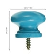 thumbnail image 2 of WRISTBIQUE Knob Pull Blue Wood 8Pcs Easy Installation 1.3x1.3x1.2in, 2 of 8