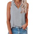 thumbnail image 2 of JDQJBZ Débardeurs d'Été pour Femmes à Imprimé Intégral, Col Rond, Sans Manches, Blouse Style T-Shirt Décontracté, 2 of 5