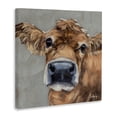thumbnail image 2 of Stupell Industries Rustic Lodge Freckles The Cow Portrait Canvas Art, 30 x 30, by Sara G. Designs, 2 of 8