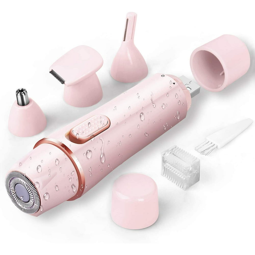 LNGOOR Facial Hair Removal for Women, 4 in 1 Painless Electric Razor