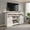 White, variant on Demi Bonn Farmhouse TV Stand for 65" TVs, Entertainment Center with Sliding Barn Doors, Cable Management, Media Console for Living Room, Bedroom or Office, White