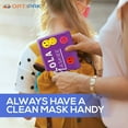 thumbnail image 6 of OptiPak Face Mask Storage Case - Personalize Your Mask Case Holder Mask Container 3 Pack, Grey, 6 of 7