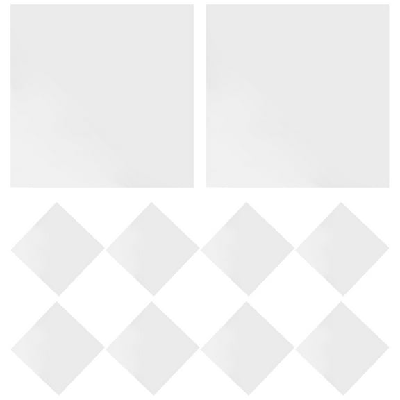 FOMIYES 10 Sheets Bedroom Mirror Tape Full Length Mirror Wall Sticker 15.00X15.00X0.10CM