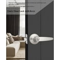 thumbnail image 2 of Serrure de Porte de Chambre - Poignée de Porte Intérieure avec Serrure - Serrures en Acier Inoxydable pour Porte d'Entrée - Poignées de Porte avec Serrure et Clé - Poignée Porte Intérieure, 2 of 6