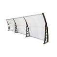 thumbnail image 5 of 120"x40" Window Door Awning Canopy, Polycarbonate Cover Entry Door Outdoor Window Awning Exterior, UPF 50+, Front Door Overhang Awning for Sun Shutter Gray & Black, 5 of 14