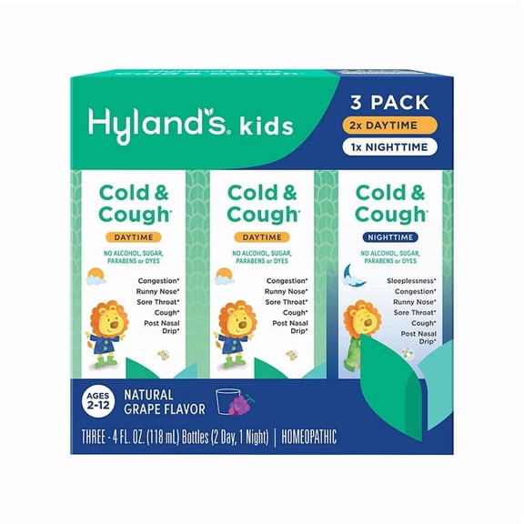 Hyland's Kids Cold & Cough Day/Night Combo, 3 pk./4 oz.