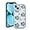 Blue Flower, variant on Case Compatible for iPhone 13 Mini, Cute Flower Soft TPU Protective Bumper Cover Women Girls, Blue Floral Pattern Phone Case for iPhone 13 Mini (5.4 inch)