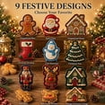 thumbnail image 5 of 9-Design Christmas Mini Pie Mold Collection, Reusable Holiday Mini Pie Molds, Mini Hand Pie Molds For Baking, 5 of 8