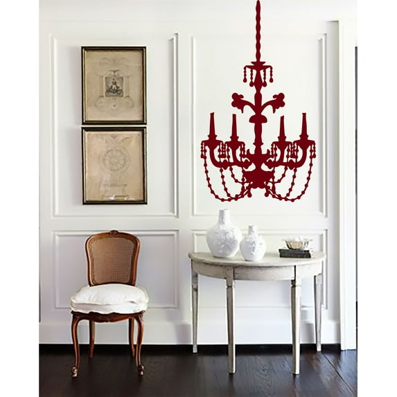 Baroque Chandelier Wall Art Decal