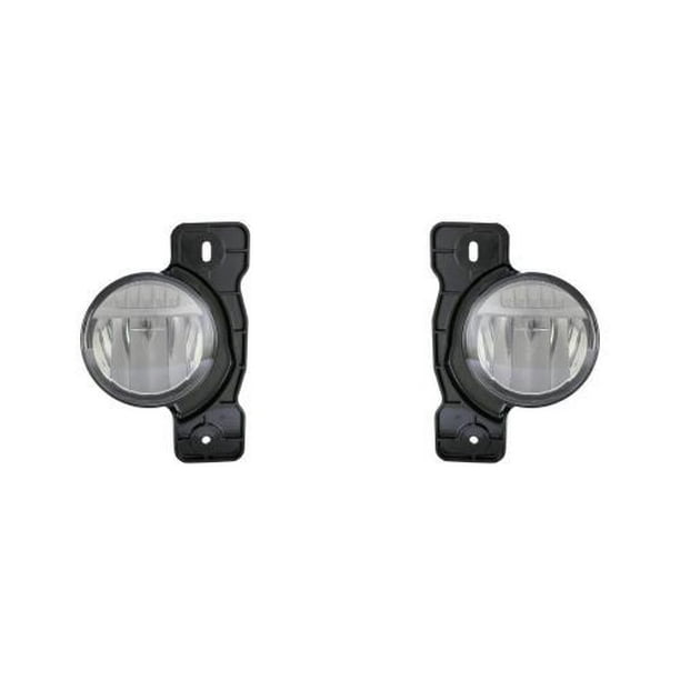 GO-PARTS - PAIR/SET - Replacement for 2007 - 2018 Jeep Wrangler Fog Lights Lamps - Left & Right (Driver & Passenger) CH2593157 CH2592157 68304048AF