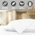 thumbnail image 3 of Vivendi Queen Sheet Set, Cotton Blend, 625 Thread Count, 4 Pc Set, Bedding Sheet Set Sateen Weave, Wrinkle Resistant Flexifit, Hotel Collection Soft Luxury, Fits Upto 20" Deep Pocket - (White), 3 of 5