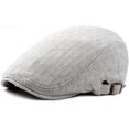 thumbnail image 4 of CoCopeaunts Beret Hats for Women Spring Summer Cap Unisex Adjustable Newsboy Hat Ivy Flat Cap Male Female Cotton Linen Beret Hat, 4 of 7