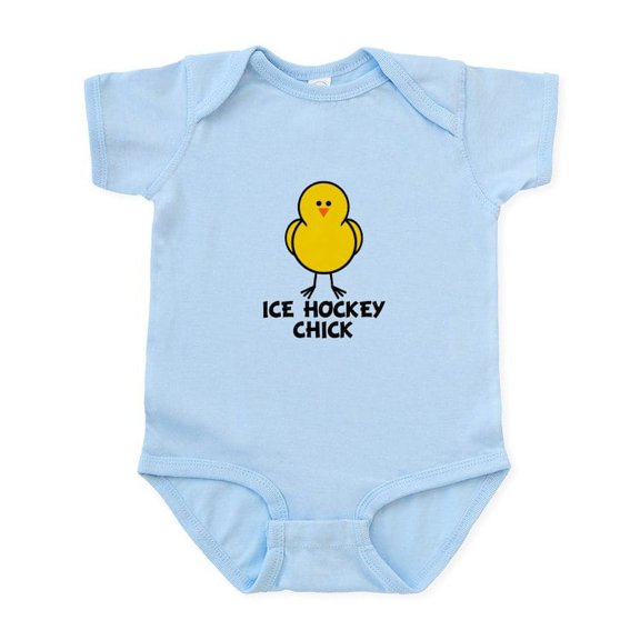 CafePress - Ice Hockey Chick Infant Bodysuit - Baby Light Bodysuit, Size Newborn - 24 Months