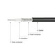 thumbnail image 4 of BNC Macho a Macho Coaxial Puente Cable 50 Ohm 25Pies RG174 2Uds, 4 of 5