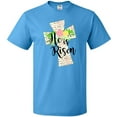 thumbnail image 3 of Inktastic He is Risen Cross with Script and Flowers T-Shirt, 3 of 5