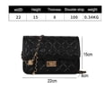 thumbnail image 2 of Bolsos cruzados para mujer,bolso de moda,pequeño bolso de hombro con correa de cadena ajustable, 2 of 5