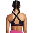 thumbnail image 2 of Sujetador deportivo Under Armour Crossback Mid Impact para mujer, negro S, 2 of 2