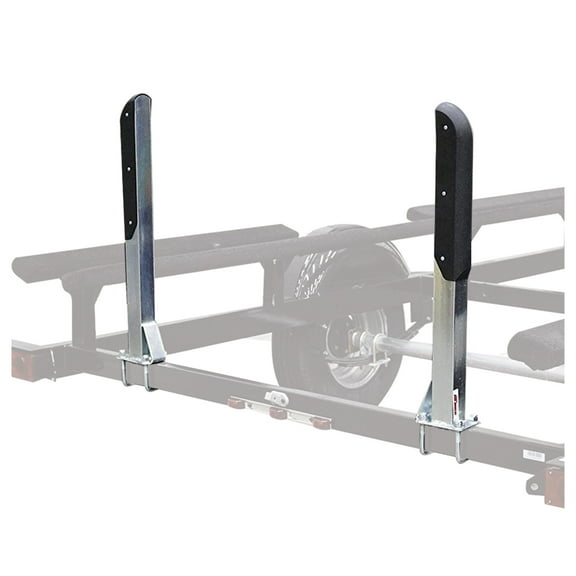 Extreme Max 3005.3787 Heavy-Duty 30" Pontoon Trailer Guide-Ons with Non-Marking Coating for 3" Trailer Frames - Includes 2 Guide-Ons