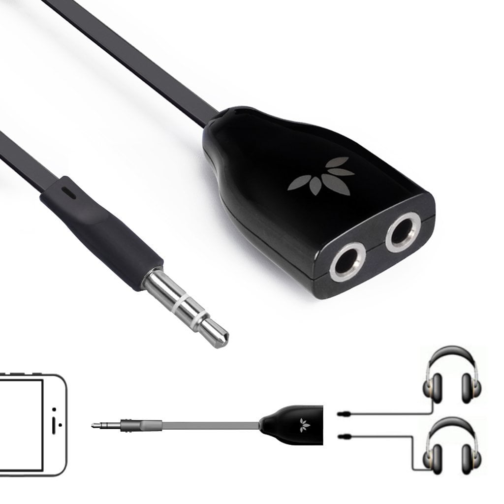 Avantree 3.5mm Headphone Splitter, AUX Stereo Headset / Earphone Y