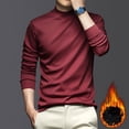 thumbnail image 2 of Men Top Spring Autumn Men Top Neck Protecting Half-high Collar Slim Fit Stretchy Long Sleeves Pullover Sweatshirt for Home Sports Gym Street Wear, 2 of 6