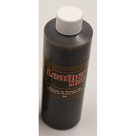 8 oz Dark Brown - Leather Max Leather Refinish an Aid to Color Restorer for Larger Jobs like Sofa or Couch (Leather (Best Way To Repair Leather Couch)