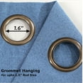 thumbnail image 2 of Extra Wide Grommet Blackout Curtain Panel with Black Backing & Grommets 54" x 84", 2 of 5