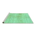 thumbnail image 2 of Ahgly Company Machine Washable Indoor Rectangle Solid Turquoise Blue Modern Area Rugs, 3' x 5', 2 of 4