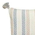 thumbnail image 2 of LR Home Blue Altair Oceanside Chevron 2'-6" X 2'-6" Indoor Square Hand - Crafted Decorative Floor Pillow, 2 of 5