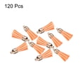thumbnail image 3 of Llavero de cuero Unique Bargains Borla Dije Granel con Tapa para Llavero Pulsera Joyería Fabricación Bricolaje Accesorio 120uds Naranja, 3 of 7