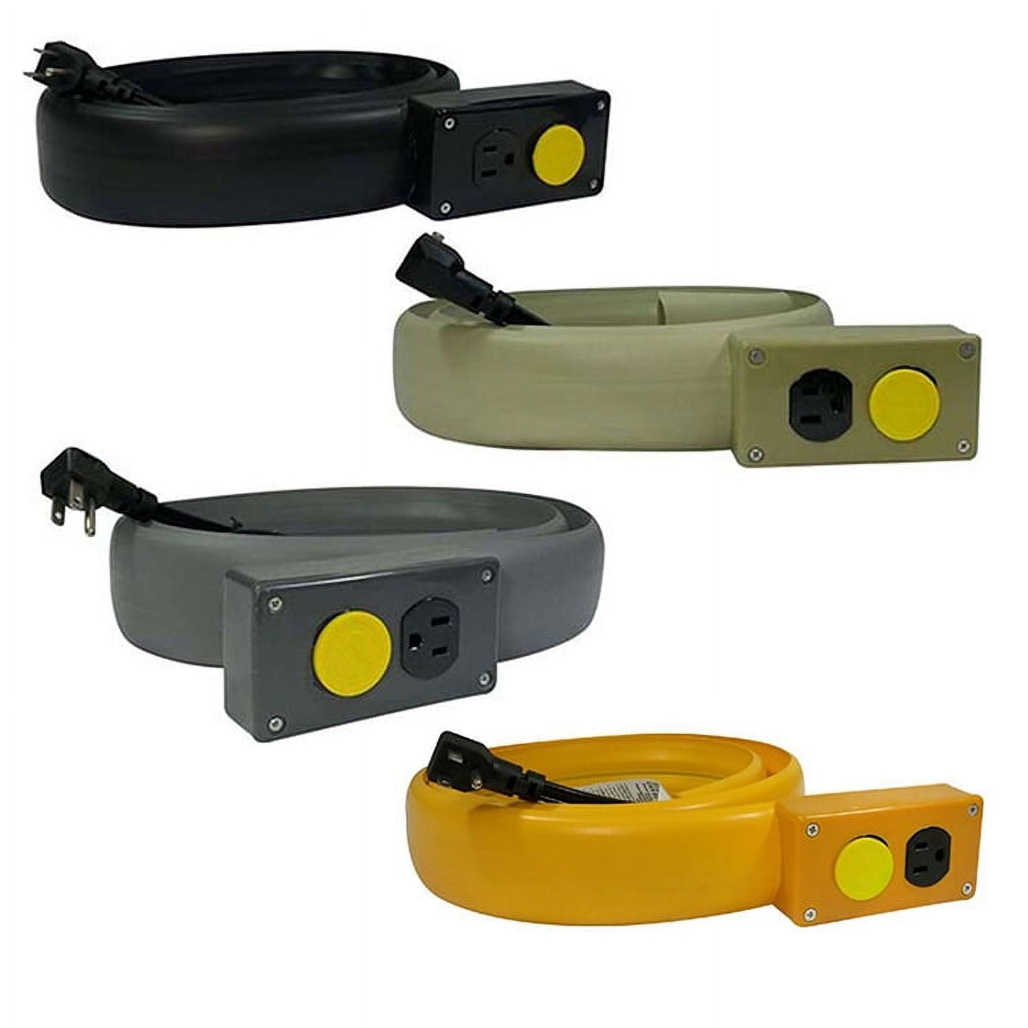 Electriduct Low Profile 16 Gauge 5 ft Gray 2 Outlets Extension Cord