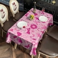 thumbnail image 2 of Pink Breast Cancer Rectangle Tablecloth 60"x120",Waterproof Polyester Rectangle Table Cloth, Wipeable Spillproof Polyester Tablecloth for Dining, Camping, Indoor and Outdoor, 2 of 6