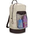 thumbnail image 1 of Mochila Bolsa De Lavandería, Mochila De Lavandería Con Correas Para Los Hombros Y Bolsillo De Malla Mochila De Nylon Duradera Bolsa Para Cesto De Ropa Con Cierre De Cordón Para Coll, 1 of 5