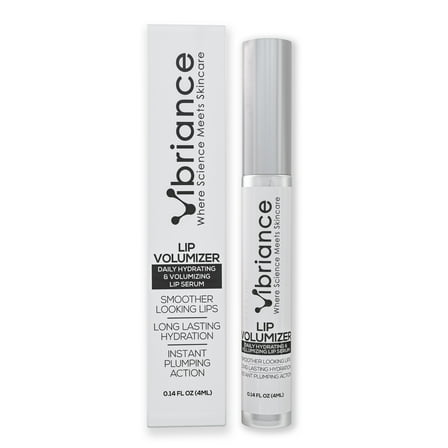 Vibriance Hydrating Lip Volumizer - Plumping Gloss with Hyaluronic Acid - Plumper Smooths Lines and Wrinkles, 0.14 fl oz