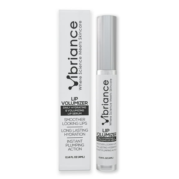 Vibriance Hydrating Lip Volumizer - Plumping Gloss with Hyaluronic Acid - Plumper Smooths Lines and Wrinkles, 0.14 fl oz