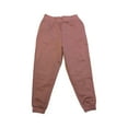 thumbnail image 2 of Puma Women's Essential Embroidery Logo Drawstring Fleece Sweatpant (Dusty Plum, L), 2 of 2