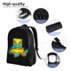 thumbnail image 4 of Mochila de viaje con diseño de geometría de tablero para portátil, para la universidad, la escuela, la oficina, el trabajo, la universidad, etc., 4 of 5