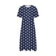 thumbnail image 5 of Vestido Casual Pantalones para Mujeres Vestido de Cuello Alto Cintura Elástica Cuello en V Manga Corta Polka Dot Cuello Redondo Top, 5 of 5