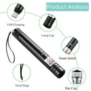 Long Range Laser Pointer,Green Laser Pointer,USB Rechargeable,for TV,LED,LCD Screen Presentation